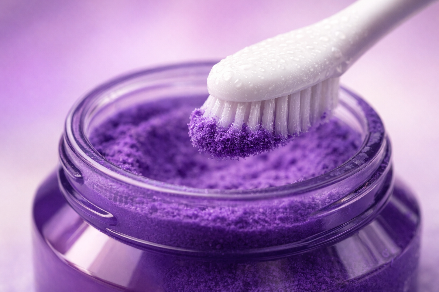 Purple Tooth Powder: The Deep Clean Glow Up